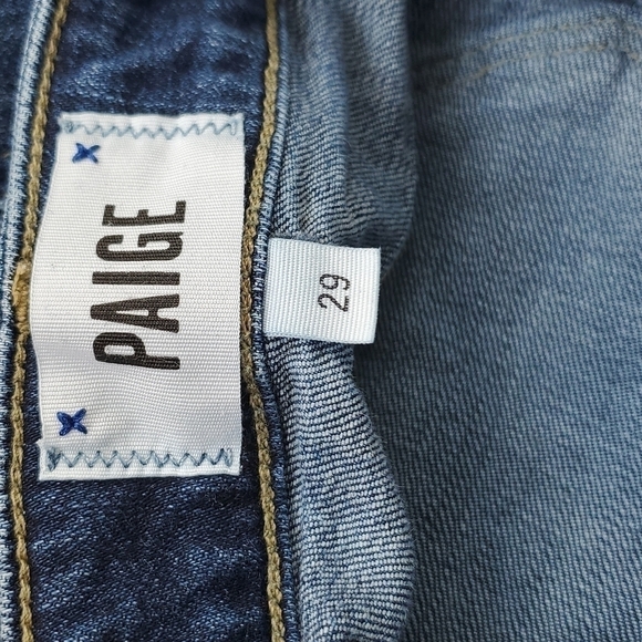PAIGE Jimmy Jimmy Denim Shorts Roll Up Cuff Size 29 - Picture 6 of 10